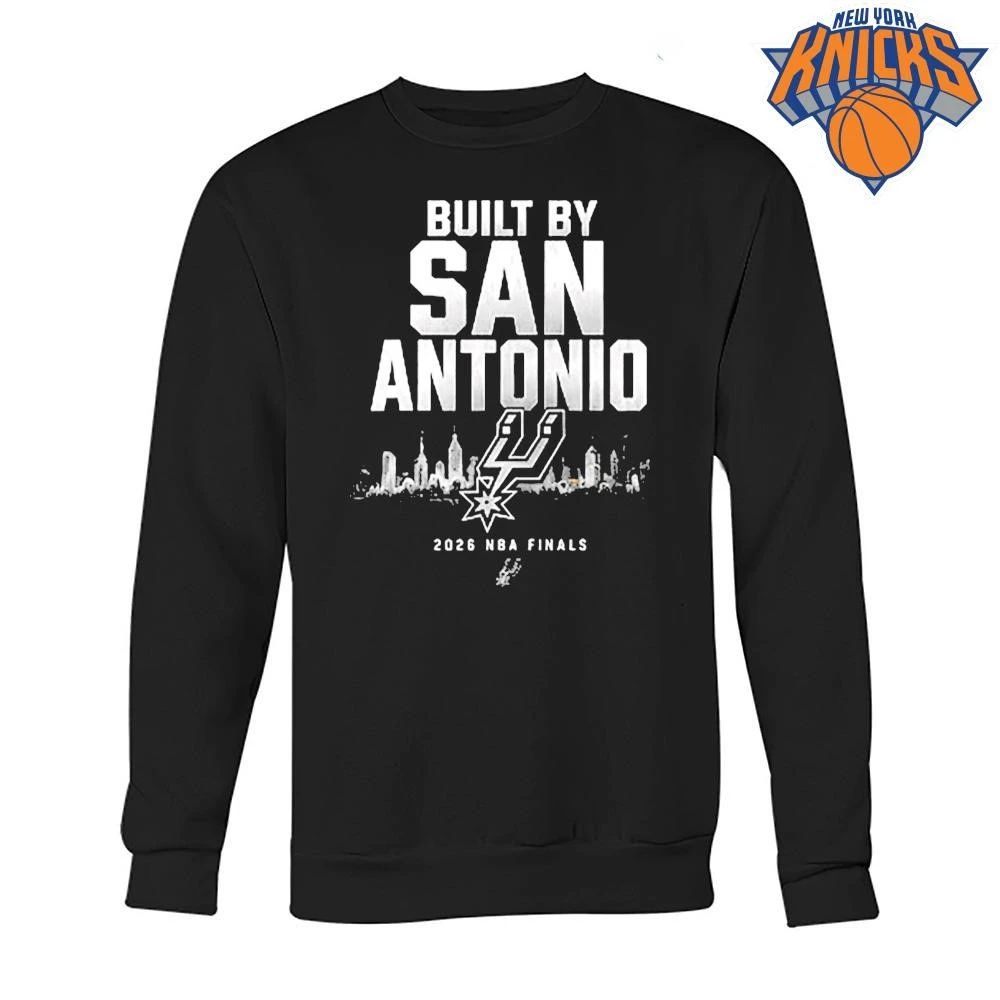 2026 NBA Finals Built By San Antonio Spurs Black T Shirt