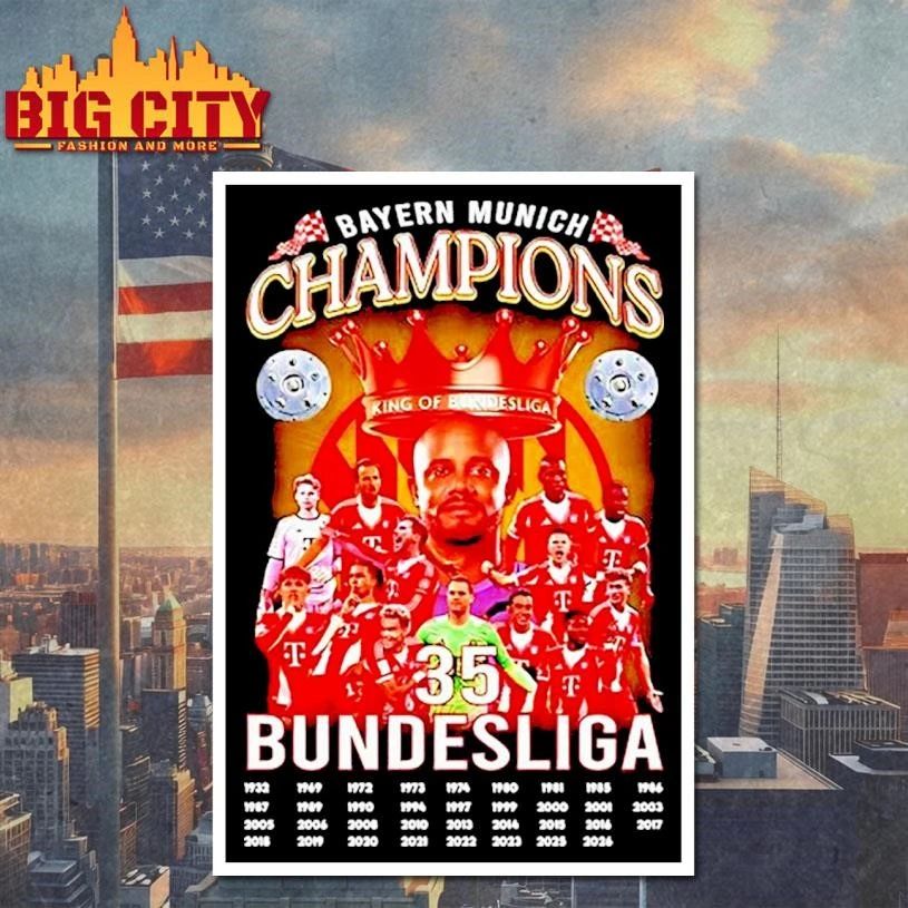 Bayern Munich 2026 Bundesliga 35x Champions Shirt