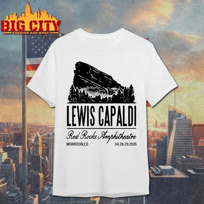 Funny Lewis Capaldi Apr 28-29 2026 Red Rocks Graphic Shirt