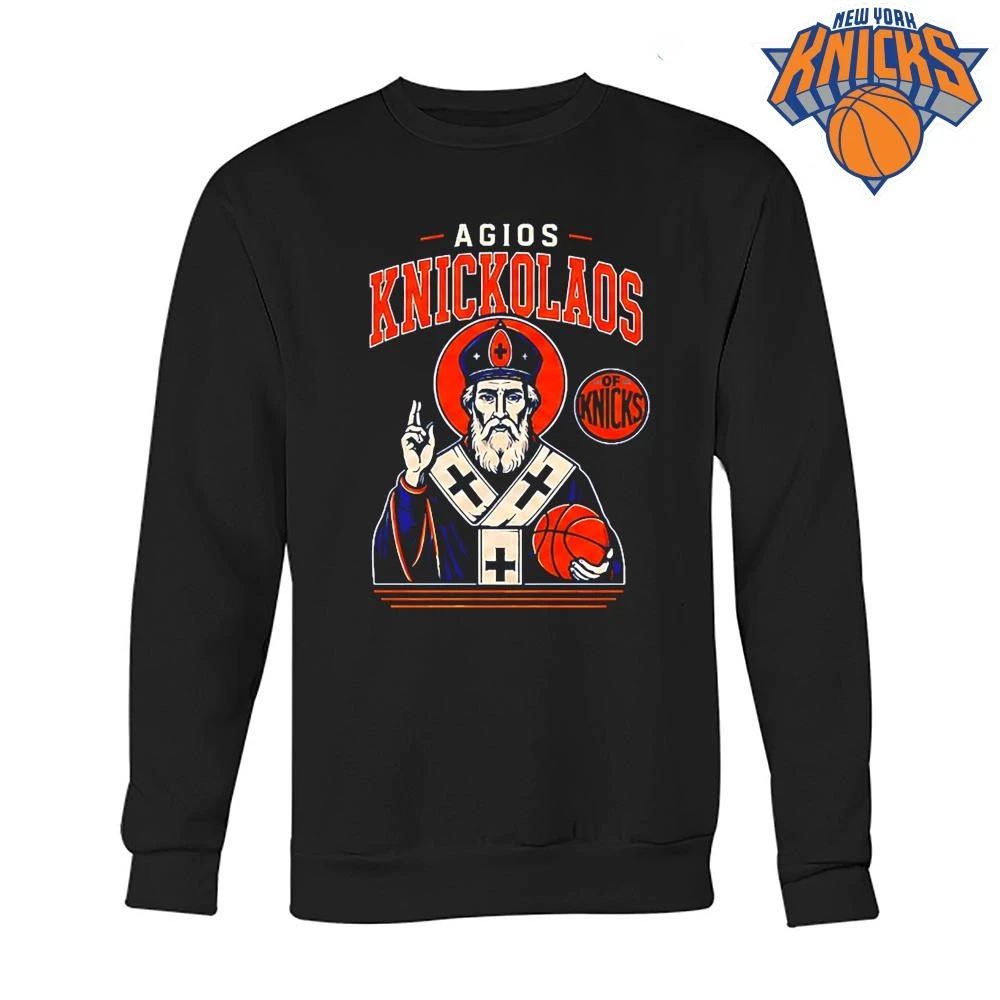 Agios Knickolaos of Knicks Basketball Icon NBA Finals 2026 Shirt