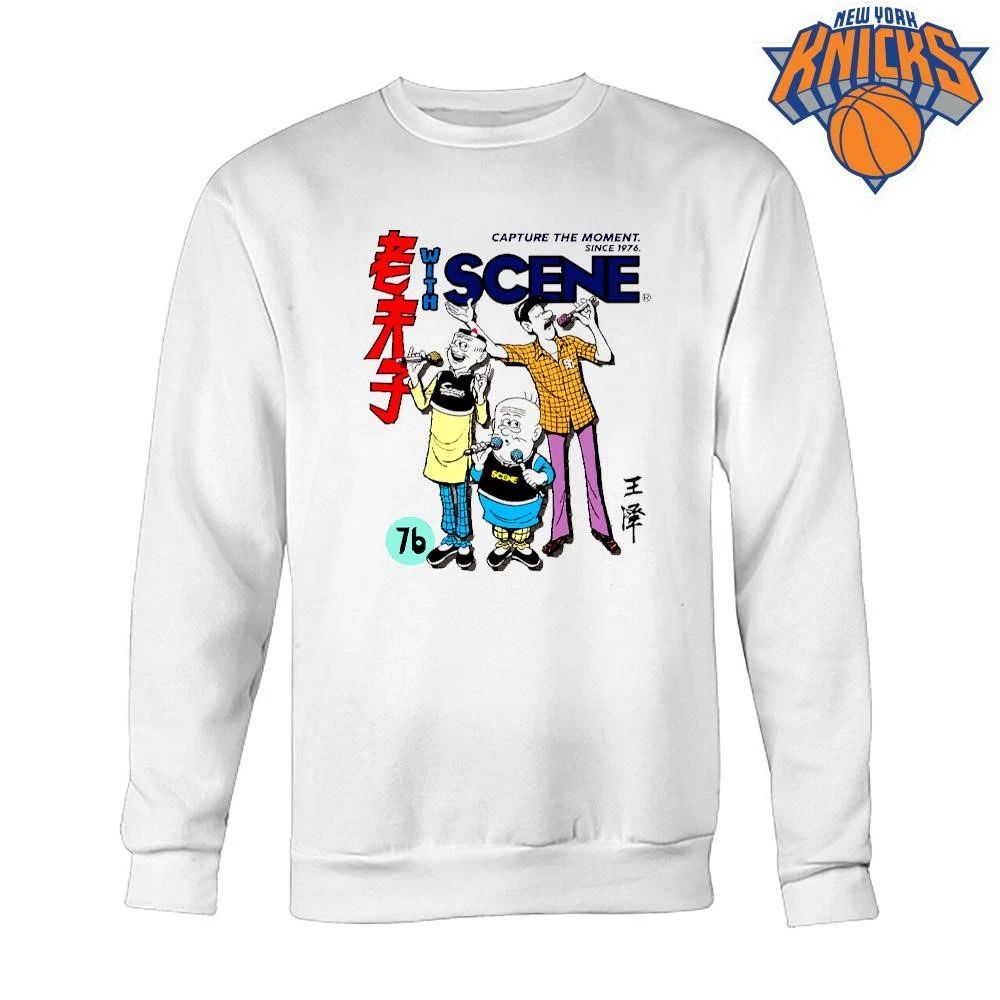 Vintage Old Master Q Cartoon Scene Graphic Shirt