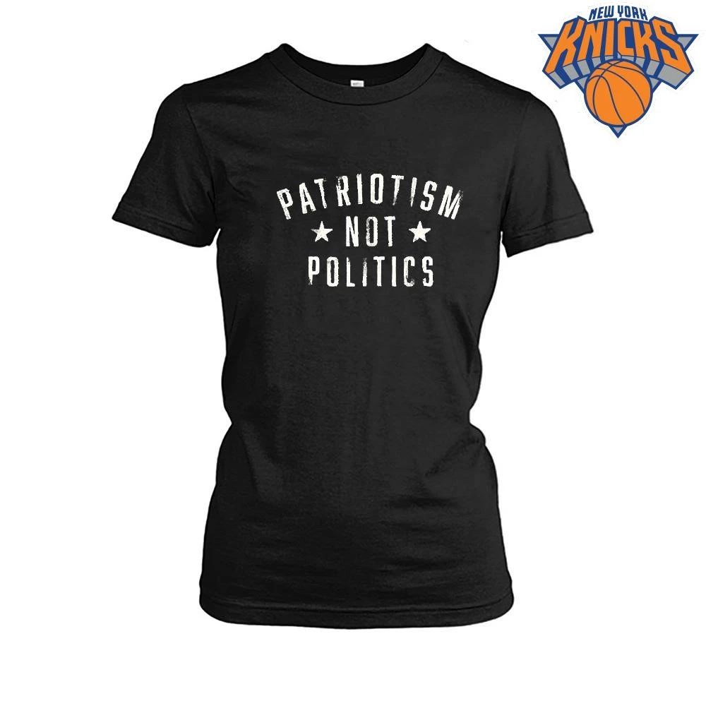 Patriotism Not Politics Vintage Distressed Black Shirt