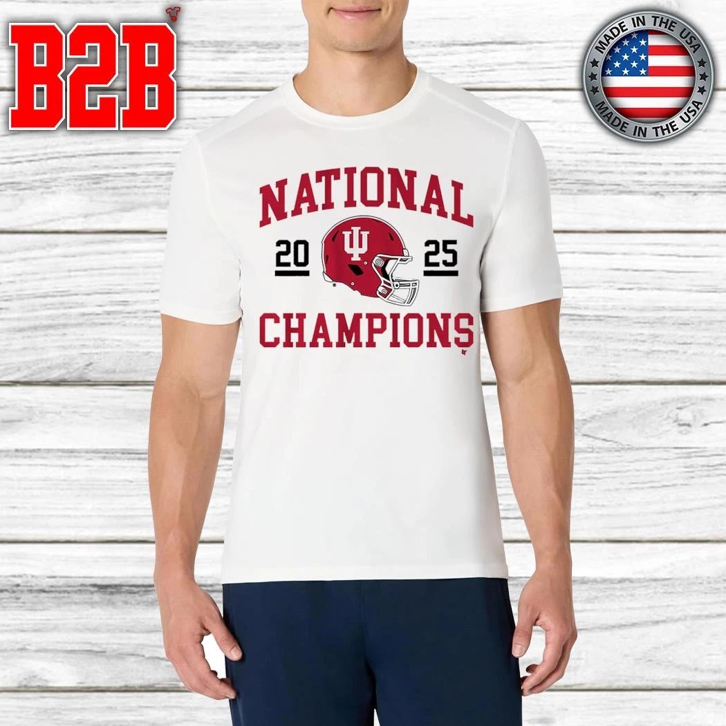 Indiana Football 2025 CFP National Champions Helmet Shirt