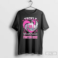 Premium Notre Dame Fighting Irish Breast Cancer Awareness Tackle Heart T Shirts