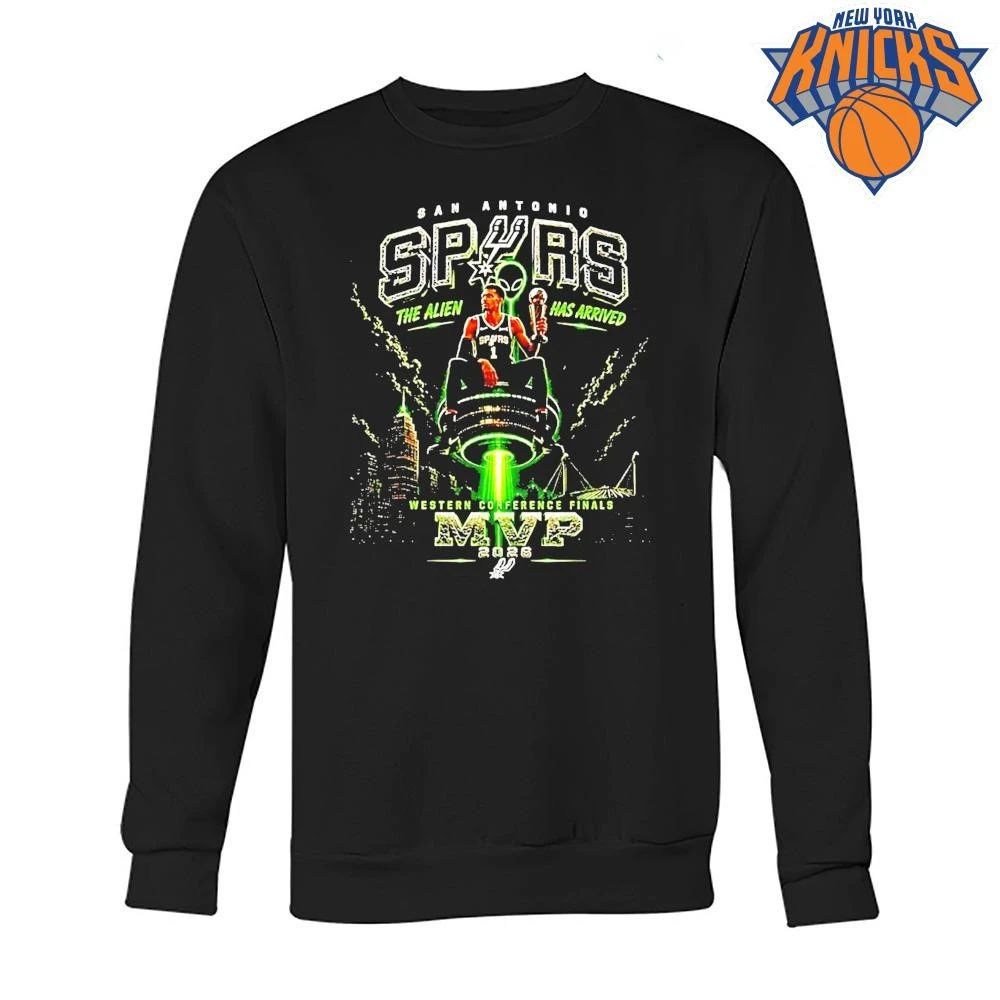 Victor Wembanyama San Antonio Spurs 2026 Western Conference Finals Mvp Alien Shirt