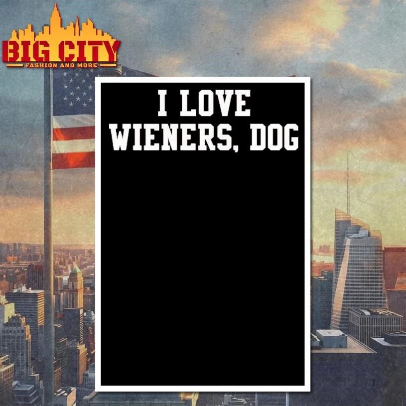 Brandon Walker I Love Wieners Dog Graphic Shirt