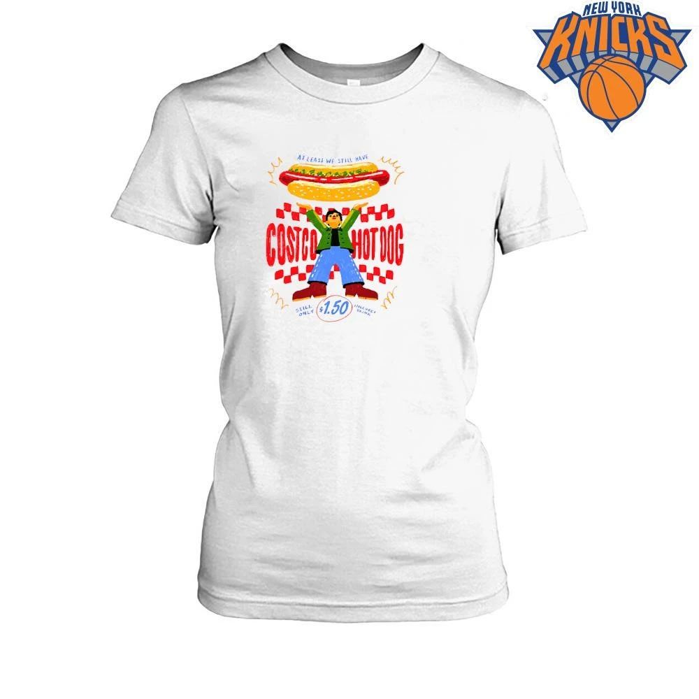 Funny Retro Costco Hot Dog Graphic Tee Shirt