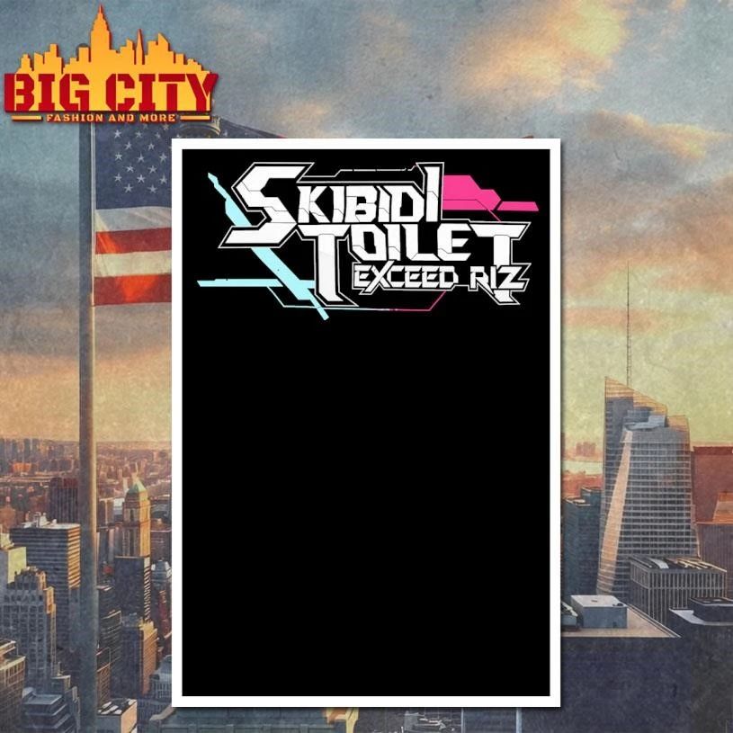Funny Skibidi Toilet EXCEED RIZ Neon Shirt