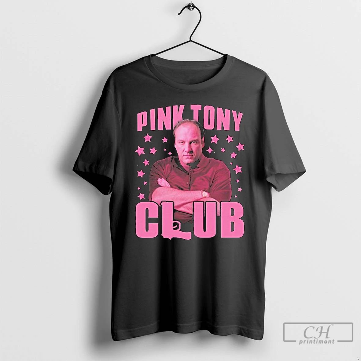 Premium Pink Tony Soprano Club Long Sleve T Shirts