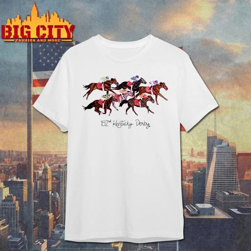 152nd Kentucky Derby Art of the Derby Six Horse Graphic Shirt