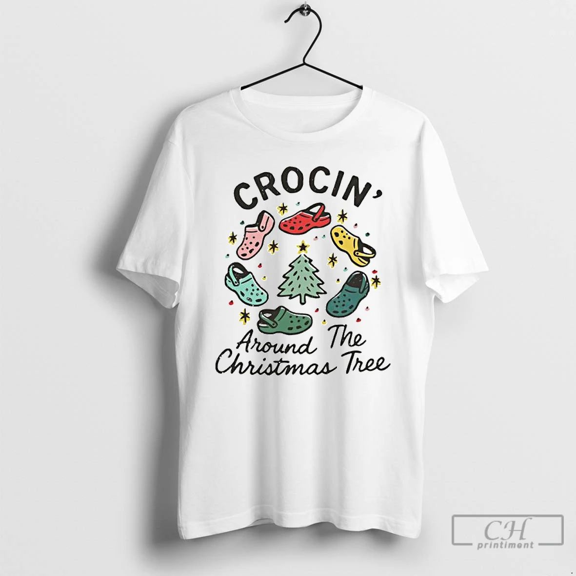 Premium Crocin Around The Christmas Tree Ornaments T Shirts
