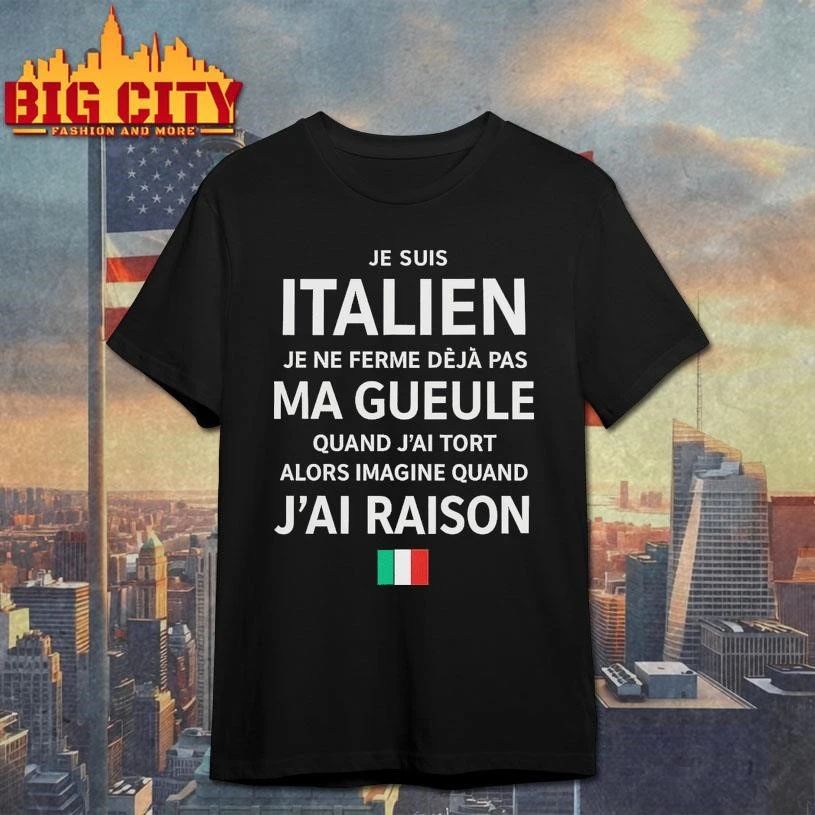 JE SUIS Italien Flag Shirt