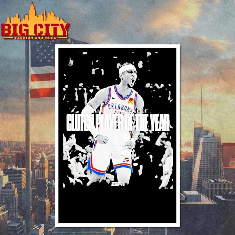Shai Gilgeous Alexander 2025 26 Clutch Player Of The Year Shirt