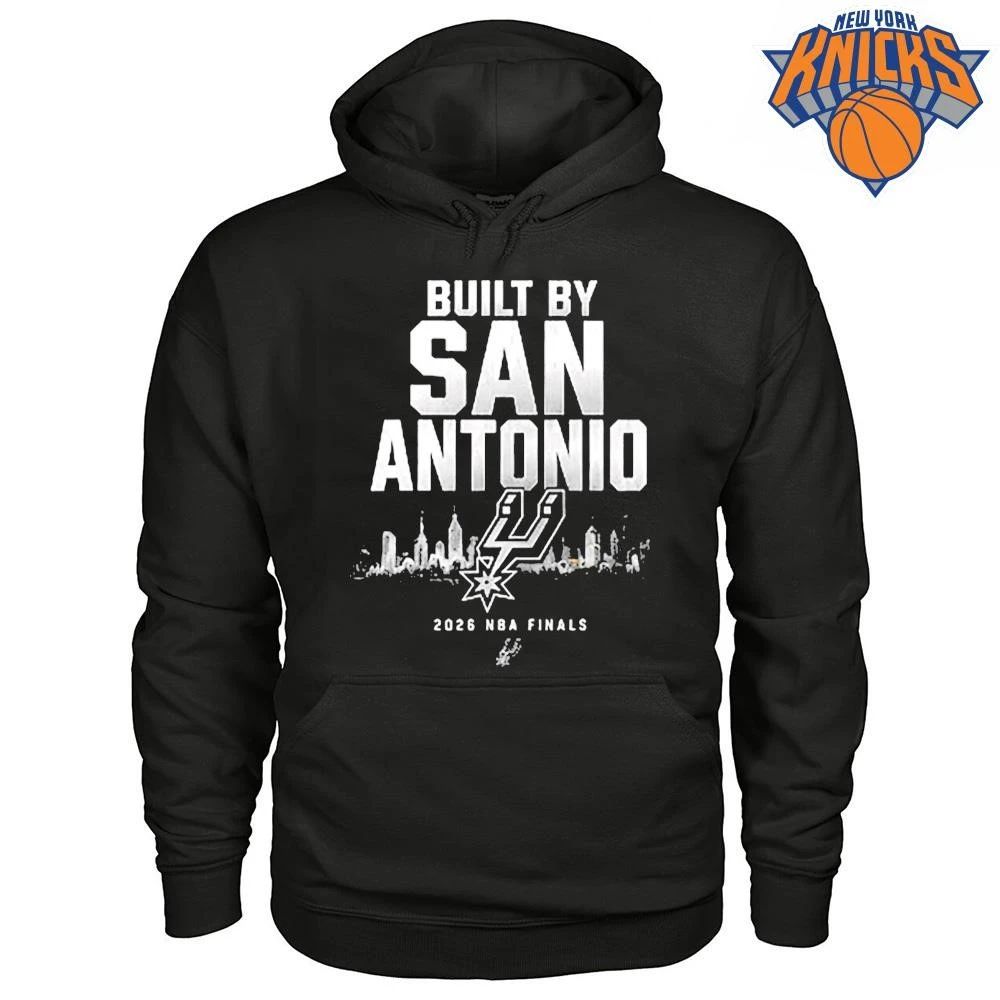 2026 NBA Finals Built By San Antonio Spurs Black T Shirt