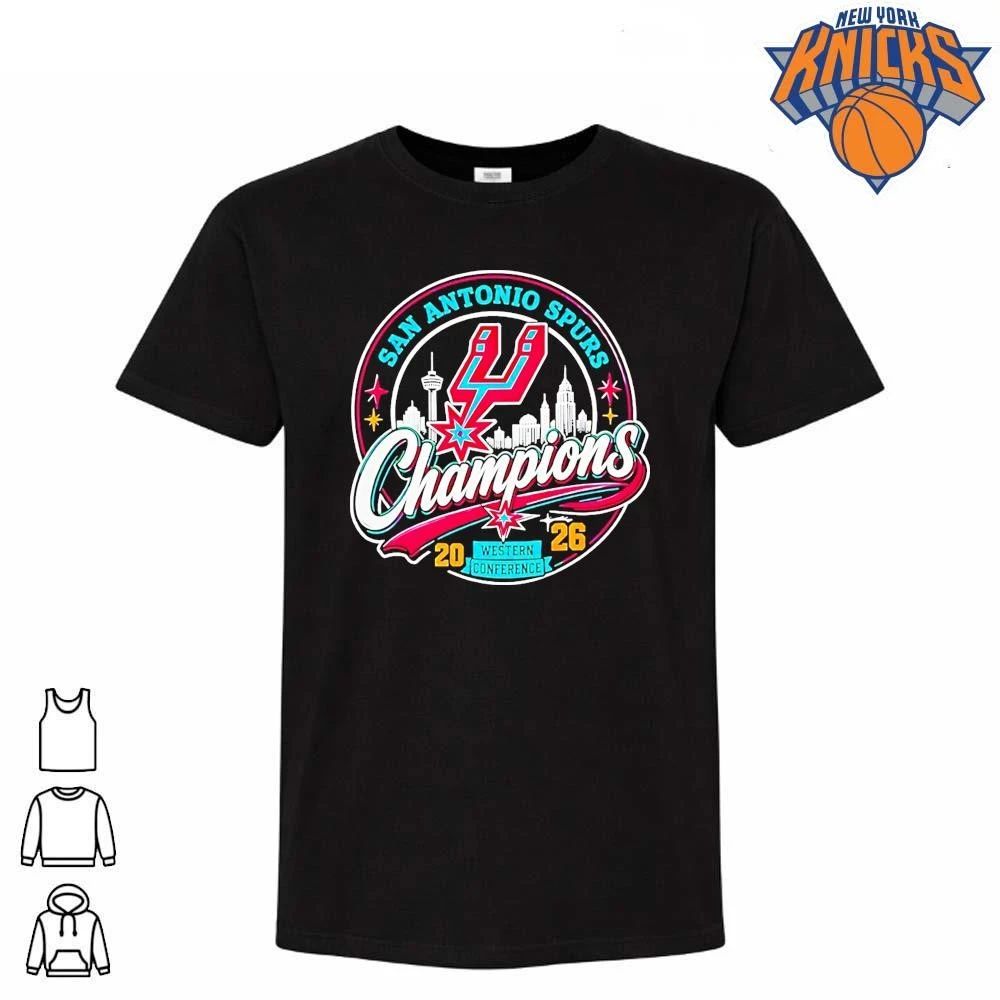 San Antonio Spurs Western Conference Champions 2026 90s Style Shirt