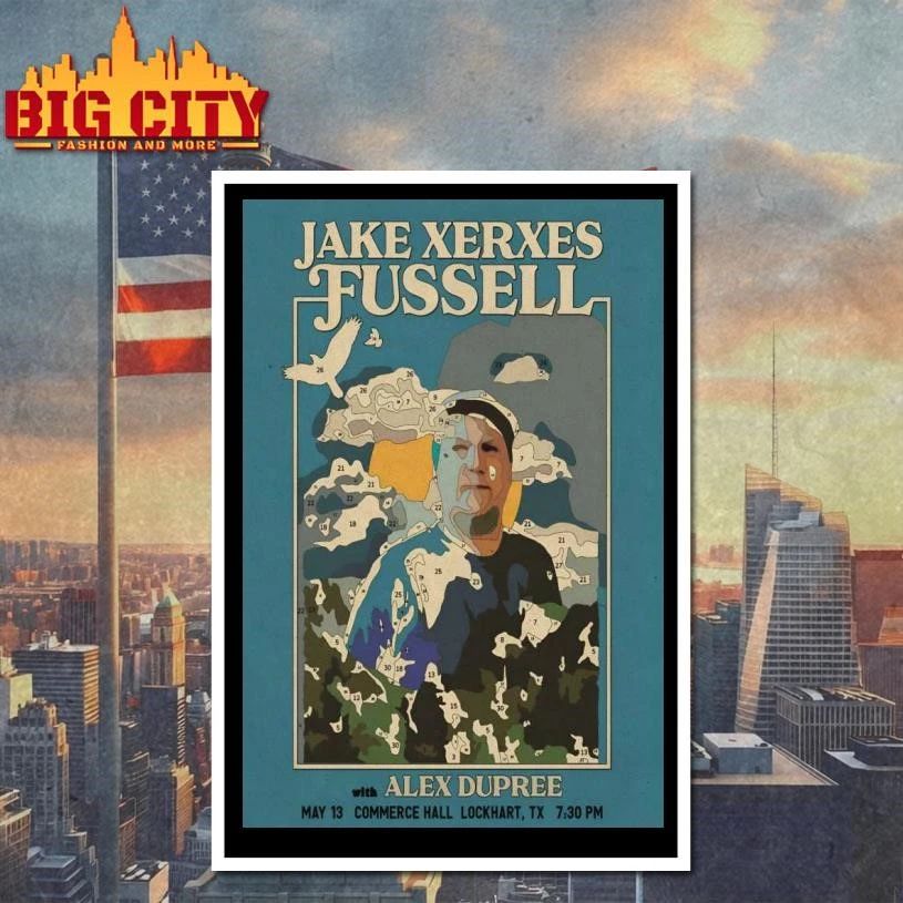 Jake Xerxes Fussell In Lockhart TX On May 13 2026 Poster Shirt