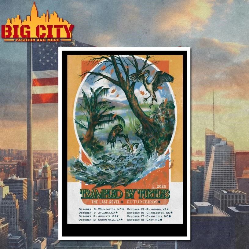 Trampled By Turtles October 2026 Shows Poster Shirt