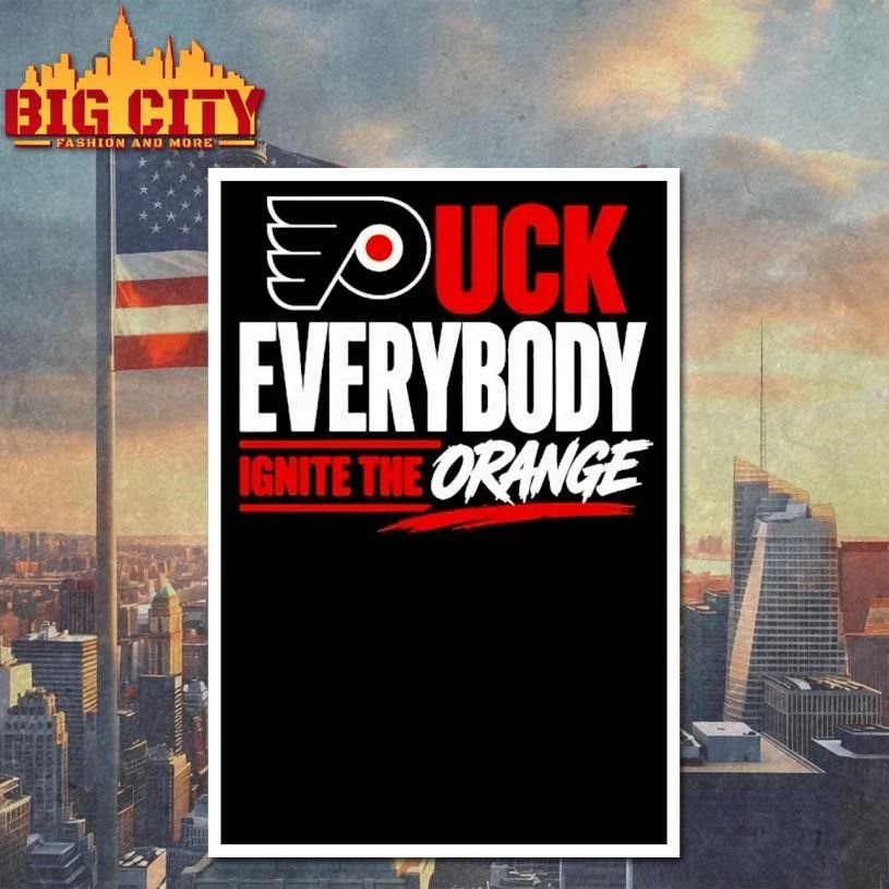 Premium BACK Puck Everybody Ignite The Orange Game 4 Stanley Cup Graphic Shirt