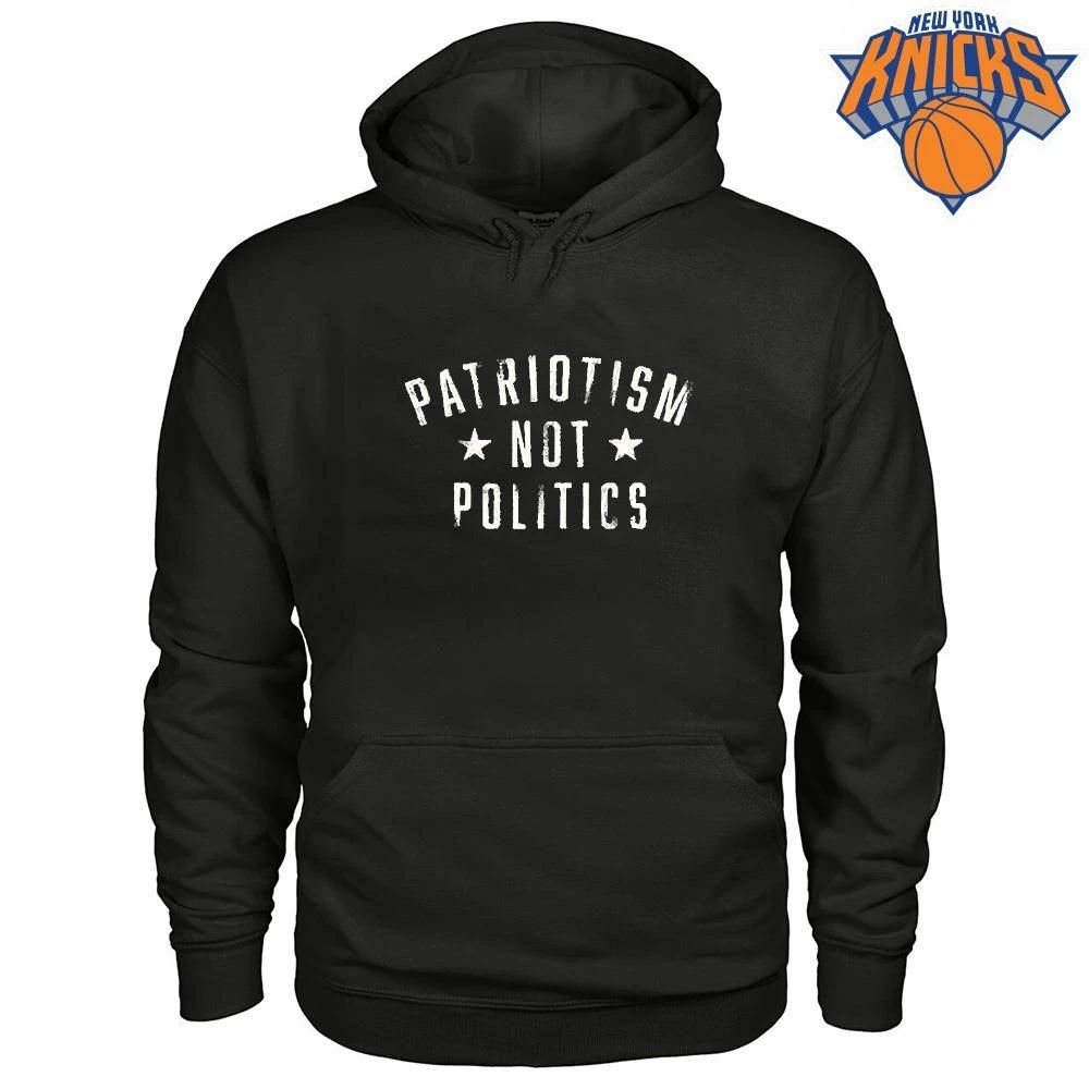 Patriotism Not Politics Vintage Distressed Black Shirt