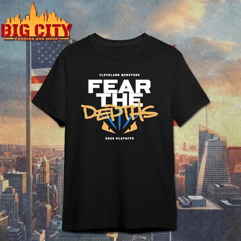 Cleveland Monsters Fear the Depths Playoffs 2026 Shirt