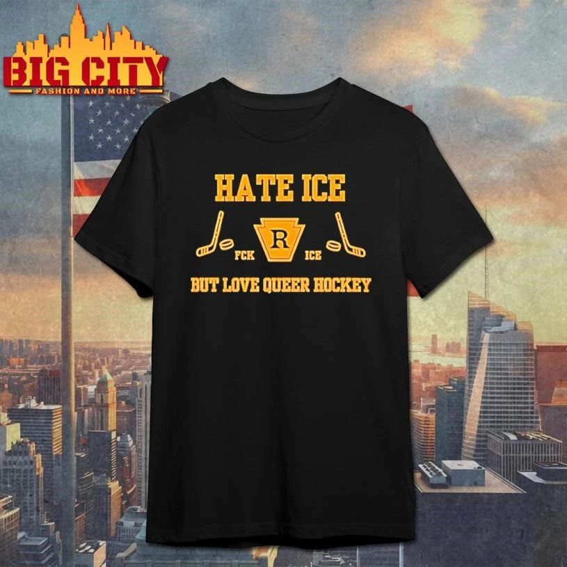Funny Hate Ice But Love Queer Hockey Lgbtq 2026 Shirt