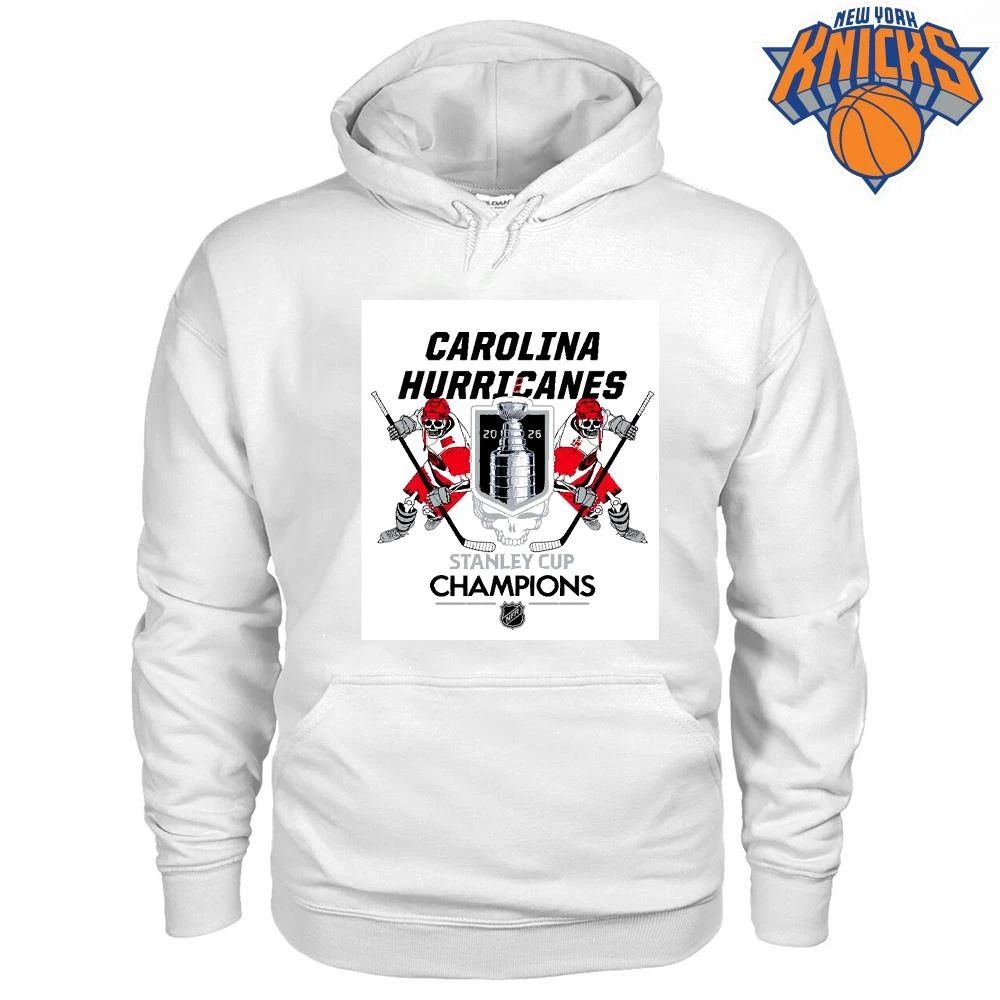 Carolina Hurricanes Grateful Dead Skull Stanley Cup Champions 2026 Shirt