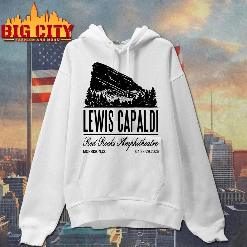 Funny Lewis Capaldi Apr 28-29 2026 Red Rocks Graphic Shirt