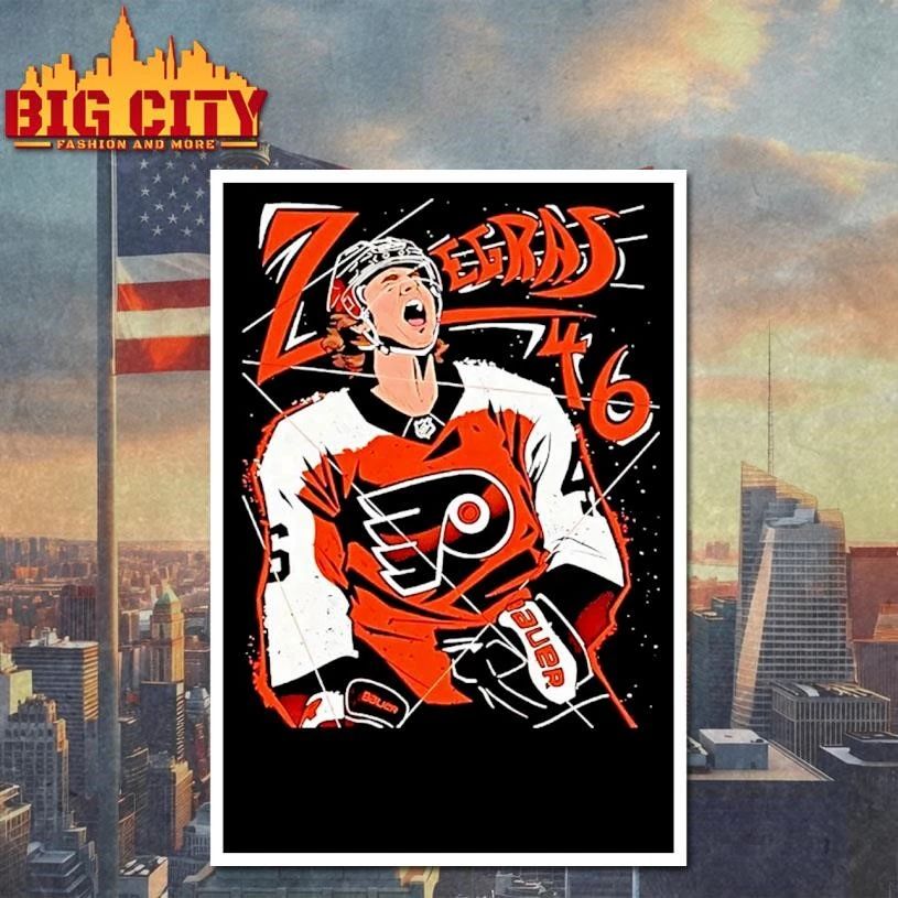Trevor Zegras Screaming Philadelphia Flyers Shirt