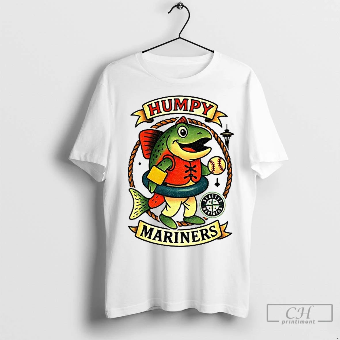 Classic Humpy Salmon Mascot Seattle Mariners Mlb Baseball Mlb Baseball 2025