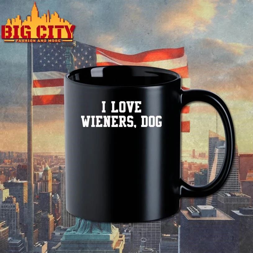 Brandon Walker I Love Wieners Dog Graphic Shirt