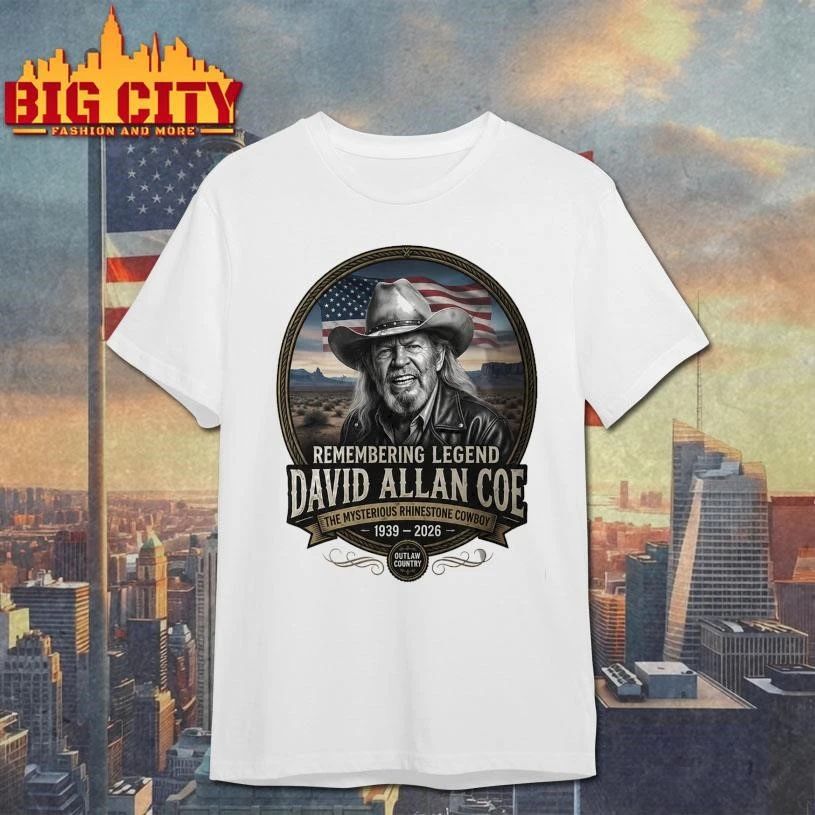 Original David Allan Coe Remembering Legend Memorial Graphic Shirt