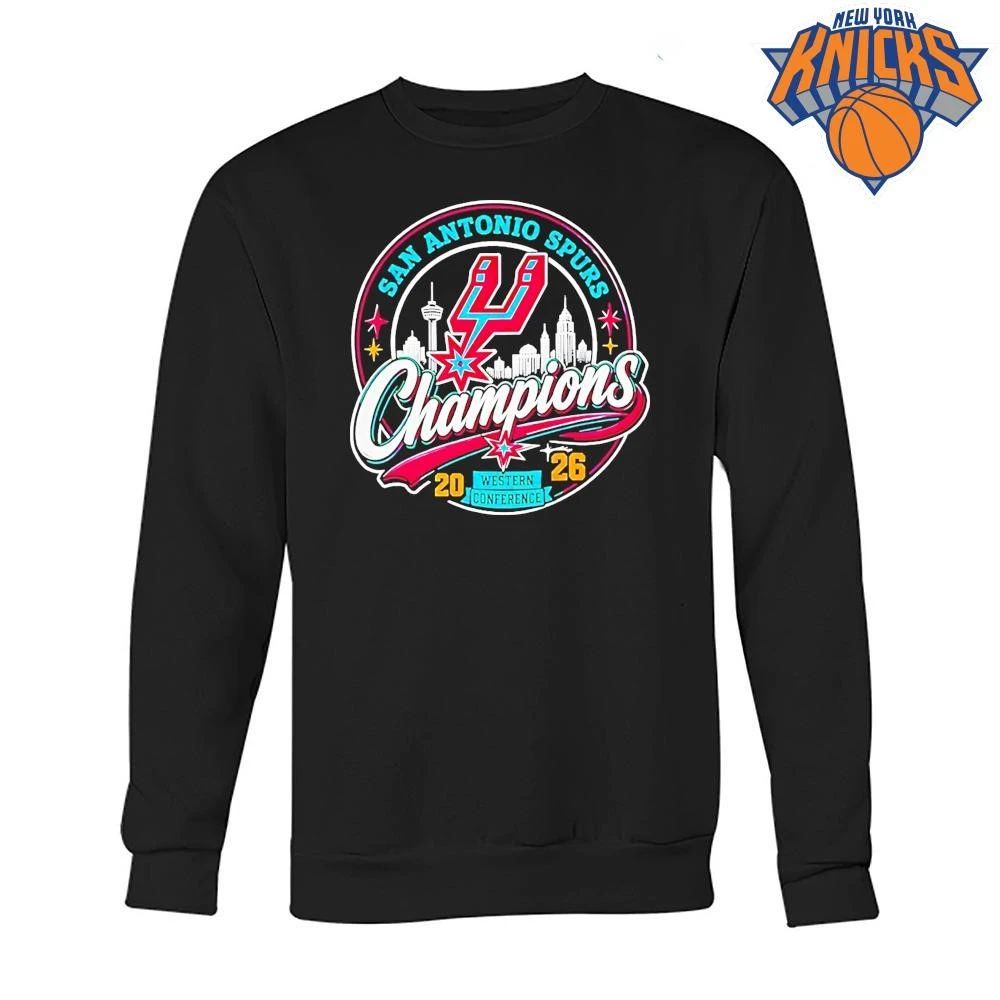 San Antonio Spurs Western Conference Champions 2026 90s Style Shirt
