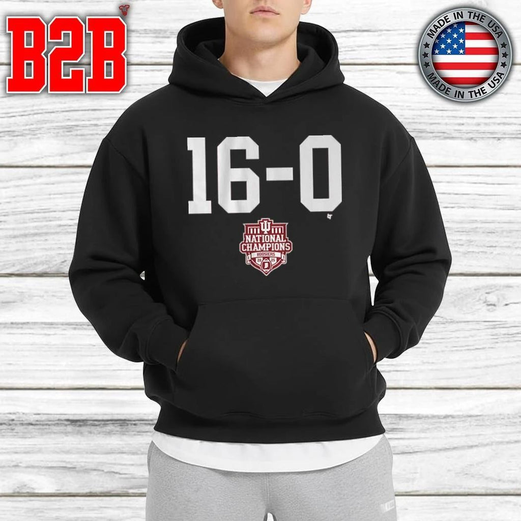 Indiana Football 16-0 2025 CFP National Champions Shirt