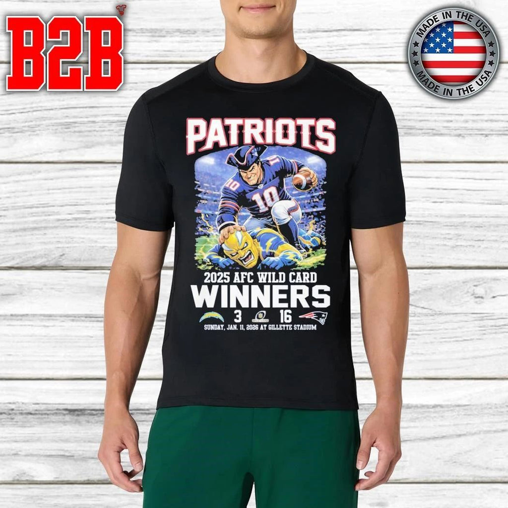 Patriots 2025 AFC Wild Card Winners Shirt