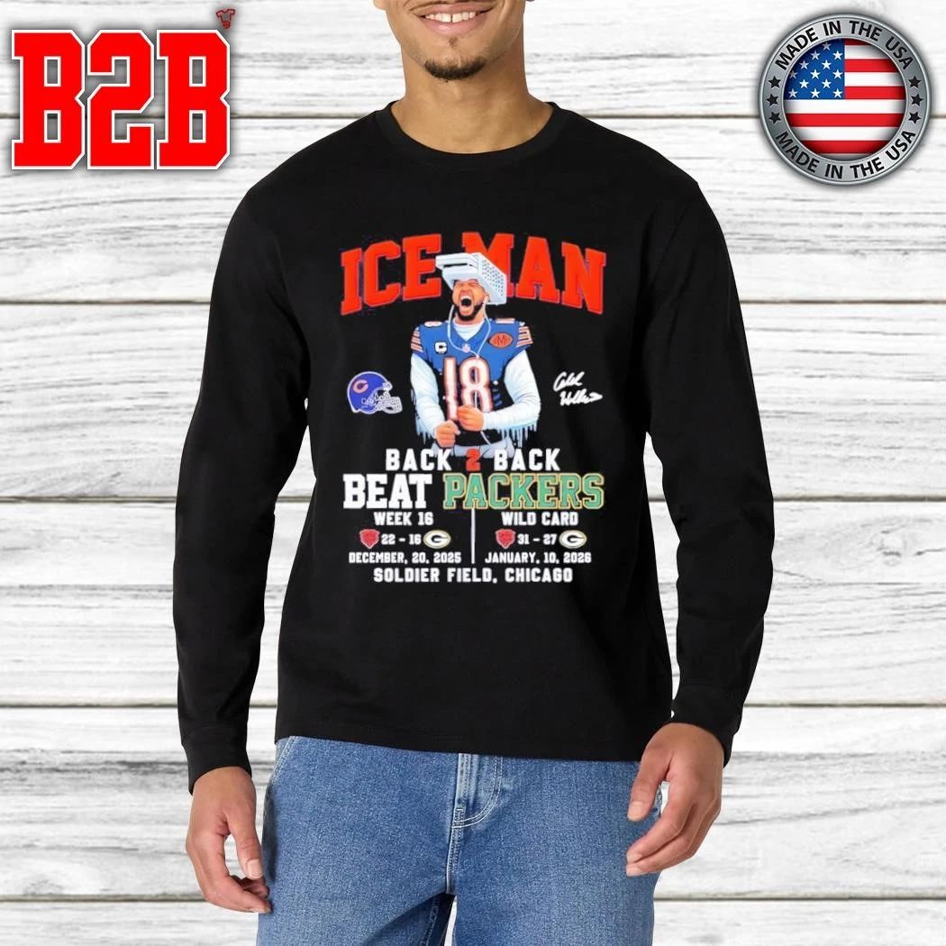Chicago Bear Iceman Back 2 Back Beat Packers Shirt