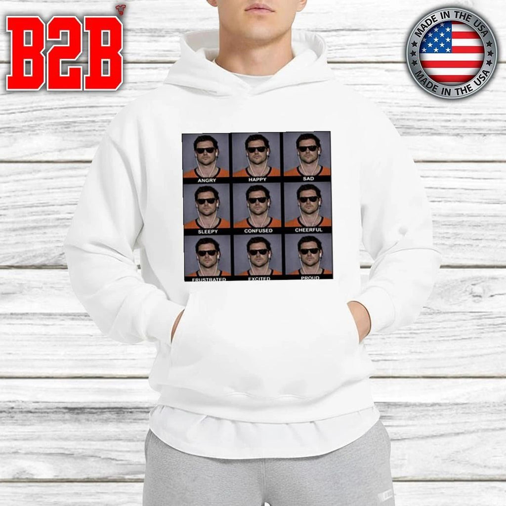 Jarrett Stidham Angry Happy Sad Emoji Shirt