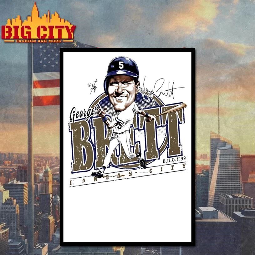 George Brett Kansas City Royals Bruce Stark signature shirt