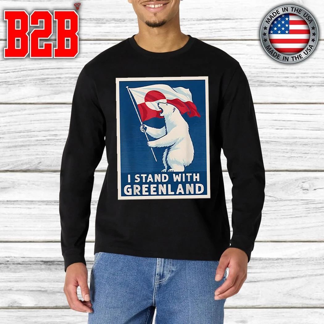 I Stand With Greenland Flag Bear Shirt