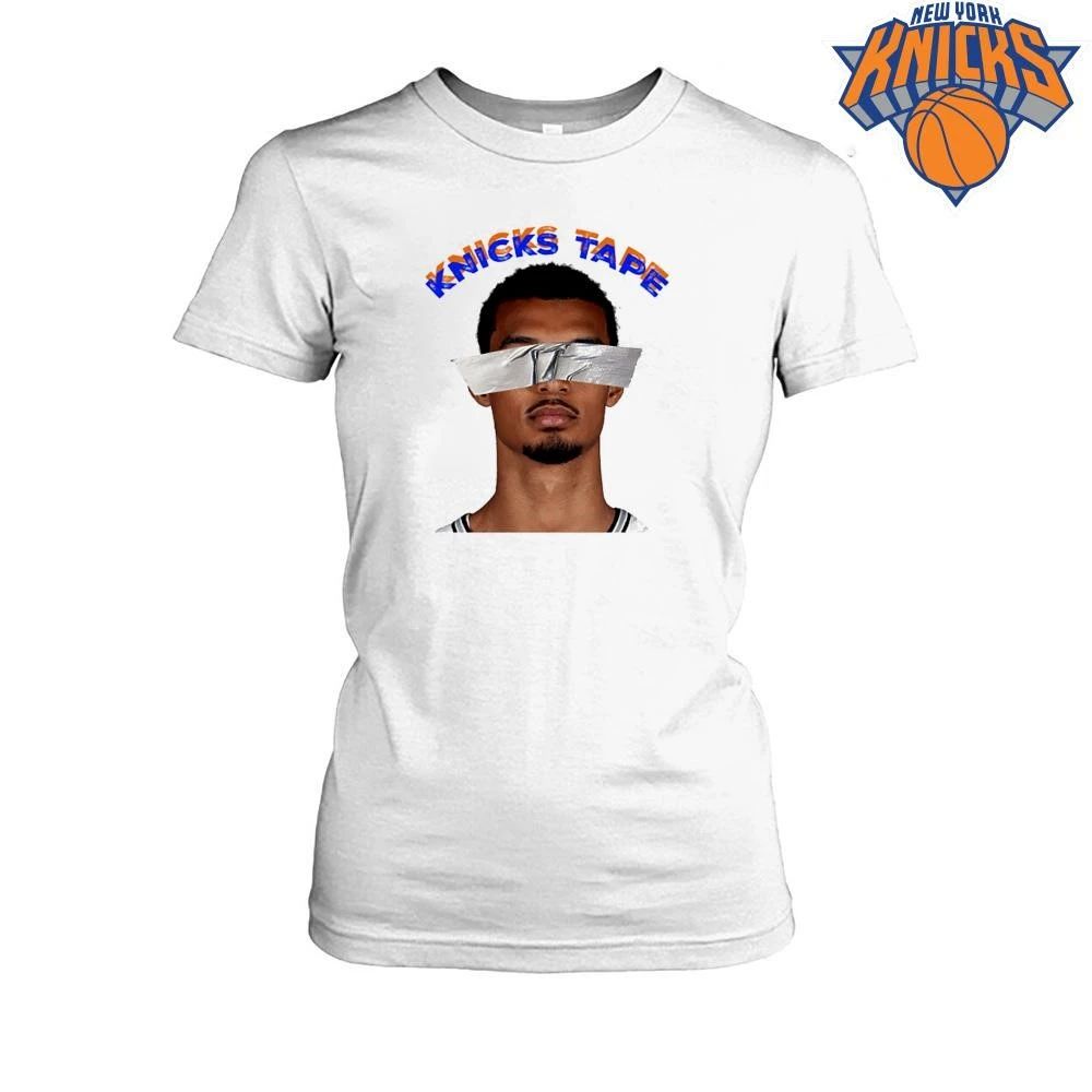 Victor Wembanyama Knicks Tape Duct Tape Over Eyes Meme 2026 NBA Finals Shirt