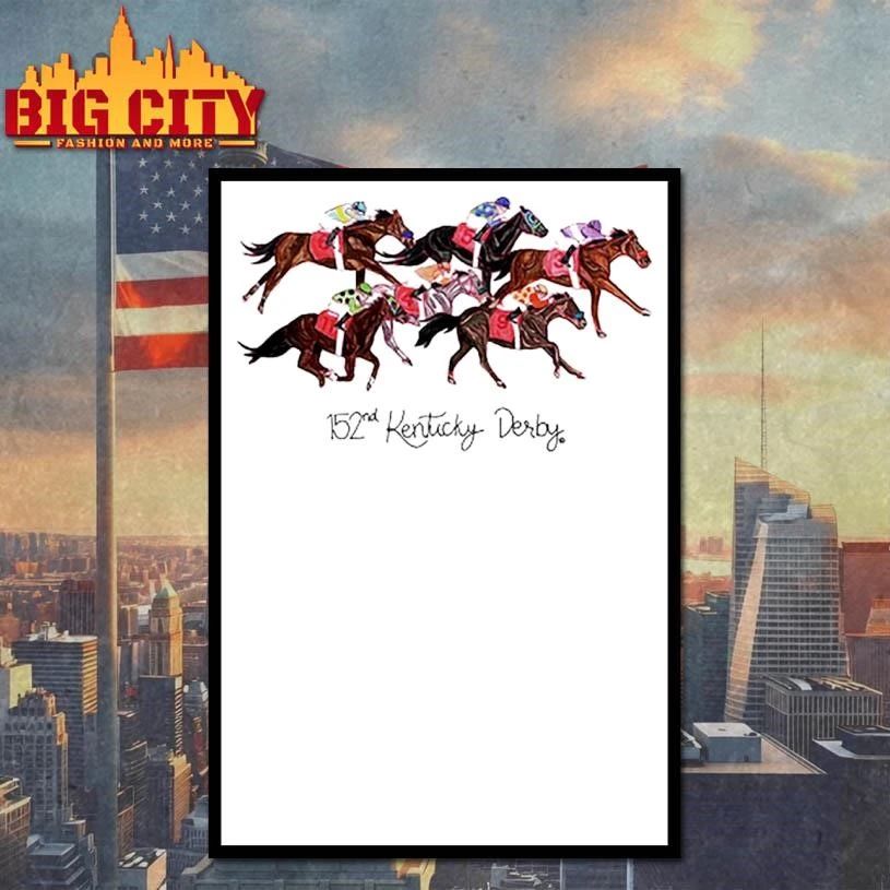 152nd Kentucky Derby Art of the Derby Six Horse Graphic Shirt
