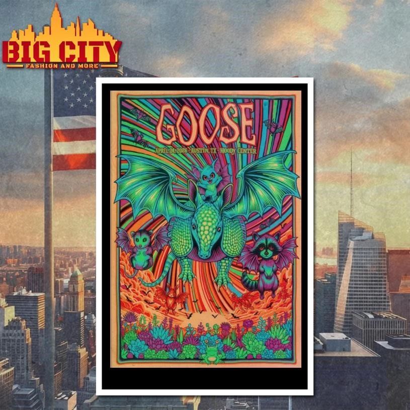 Goose Moody Center, Austin TX, Apr 24 2026 Poster Shirt