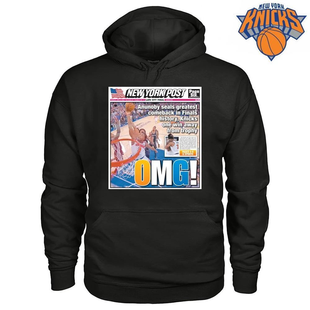 OG Anunoby New York Post Cover Knicks Comeback Victory NBA Finals 2026 Shirt