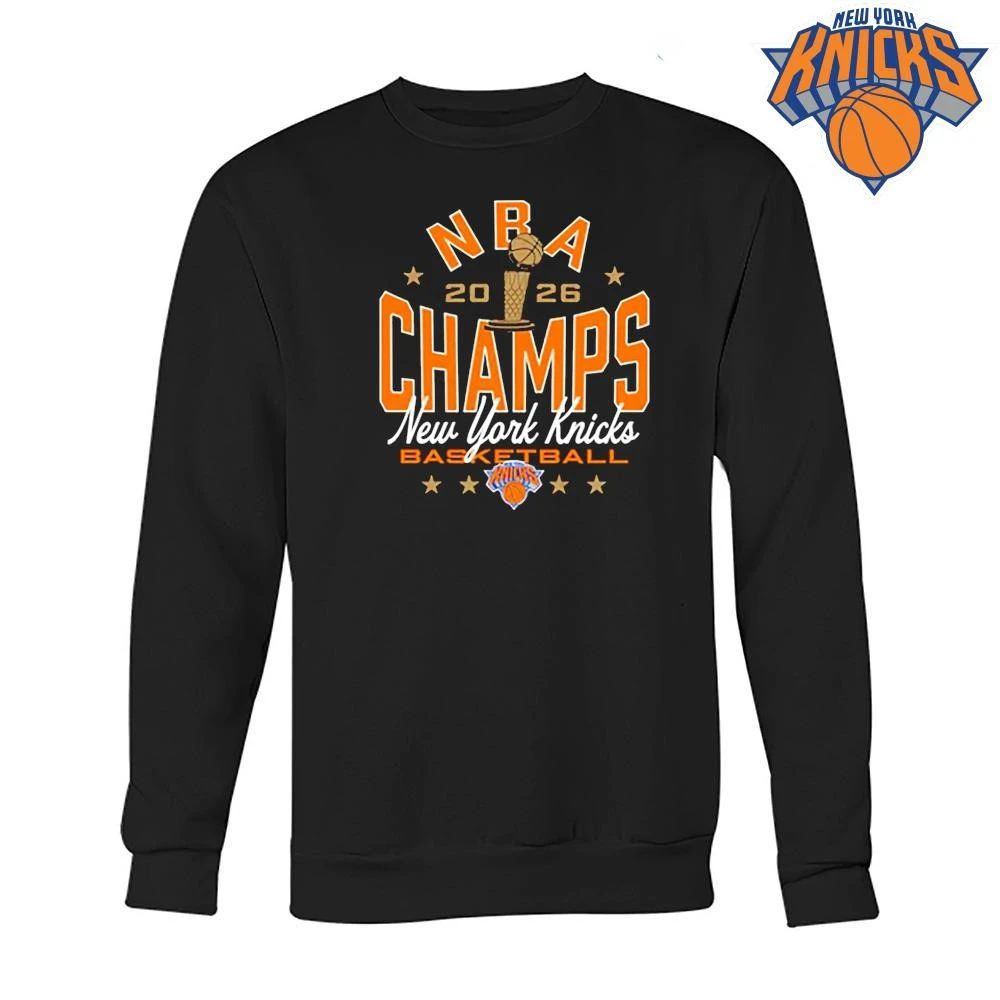 Sportiqe Knicks 2026 NBA Champions Black Duke Shirt