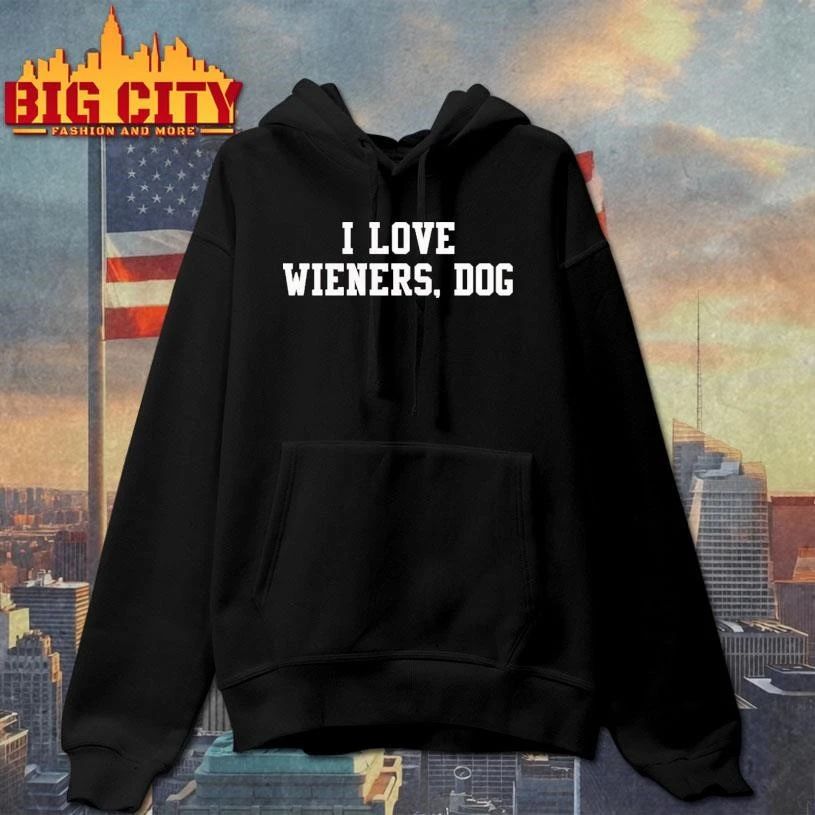 Brandon Walker I Love Wieners Dog Graphic Shirt