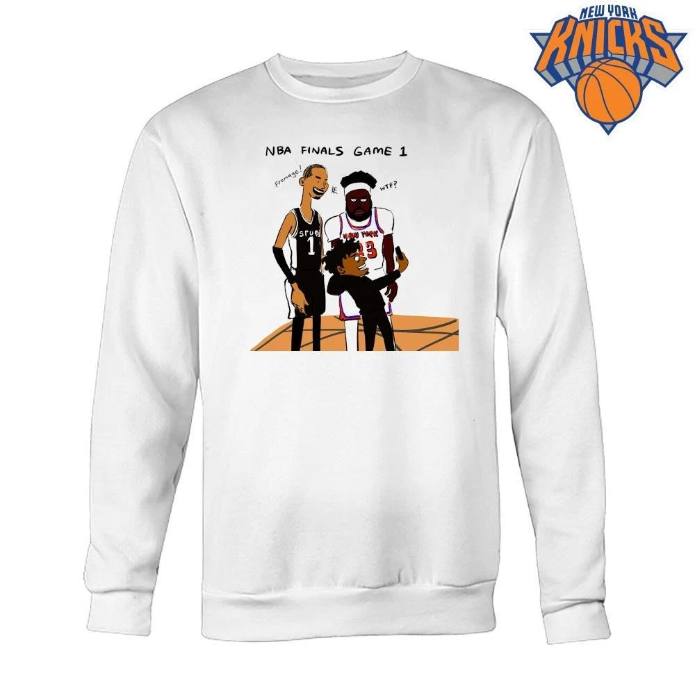 Funny Victor Wembanyama Mitchell Robinson Cartoon Meme NBA Finals 2026 Shirt