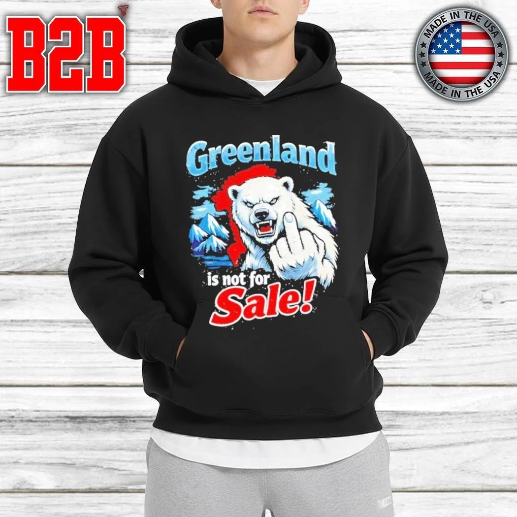 Greenland Is Not For Sale Polar Bear Middle Finger Shirt