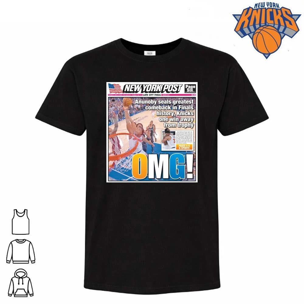 OG Anunoby New York Post Cover Knicks Comeback Victory NBA Finals 2026 Shirt