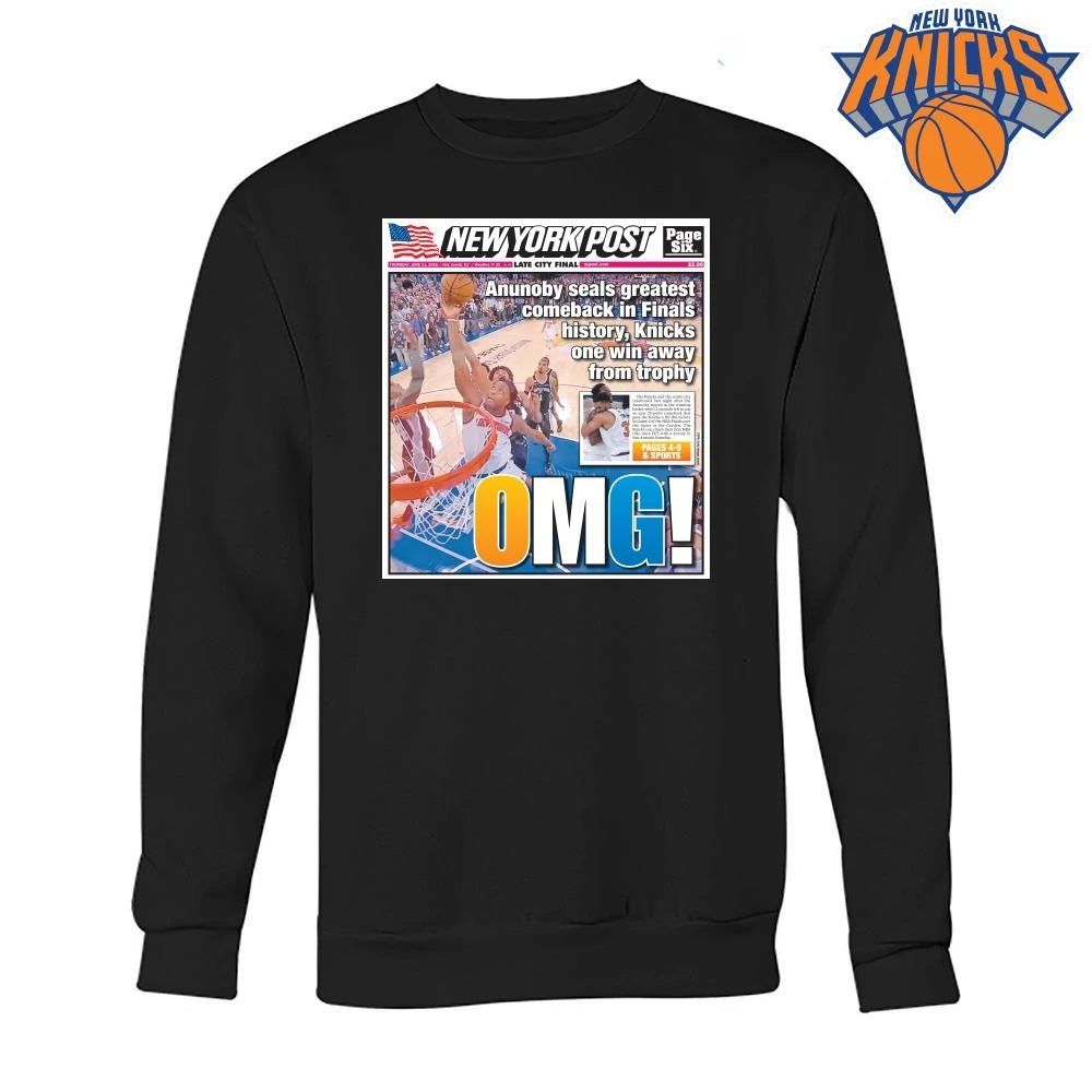 OG Anunoby New York Post Cover Knicks Comeback Victory NBA Finals 2026 Shirt