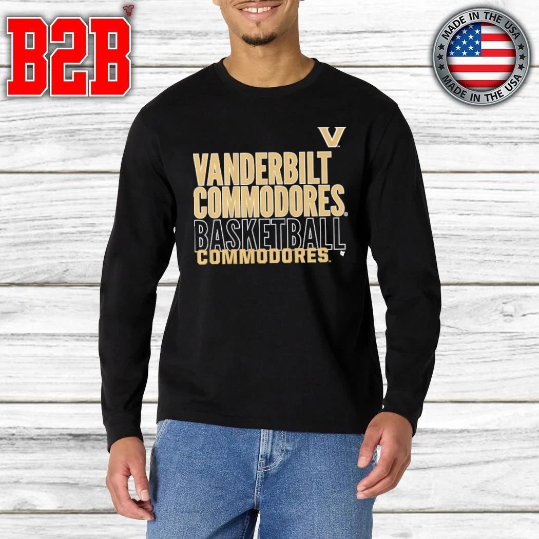 Vanderbilt Basketball Text Logo Overlay Shirt