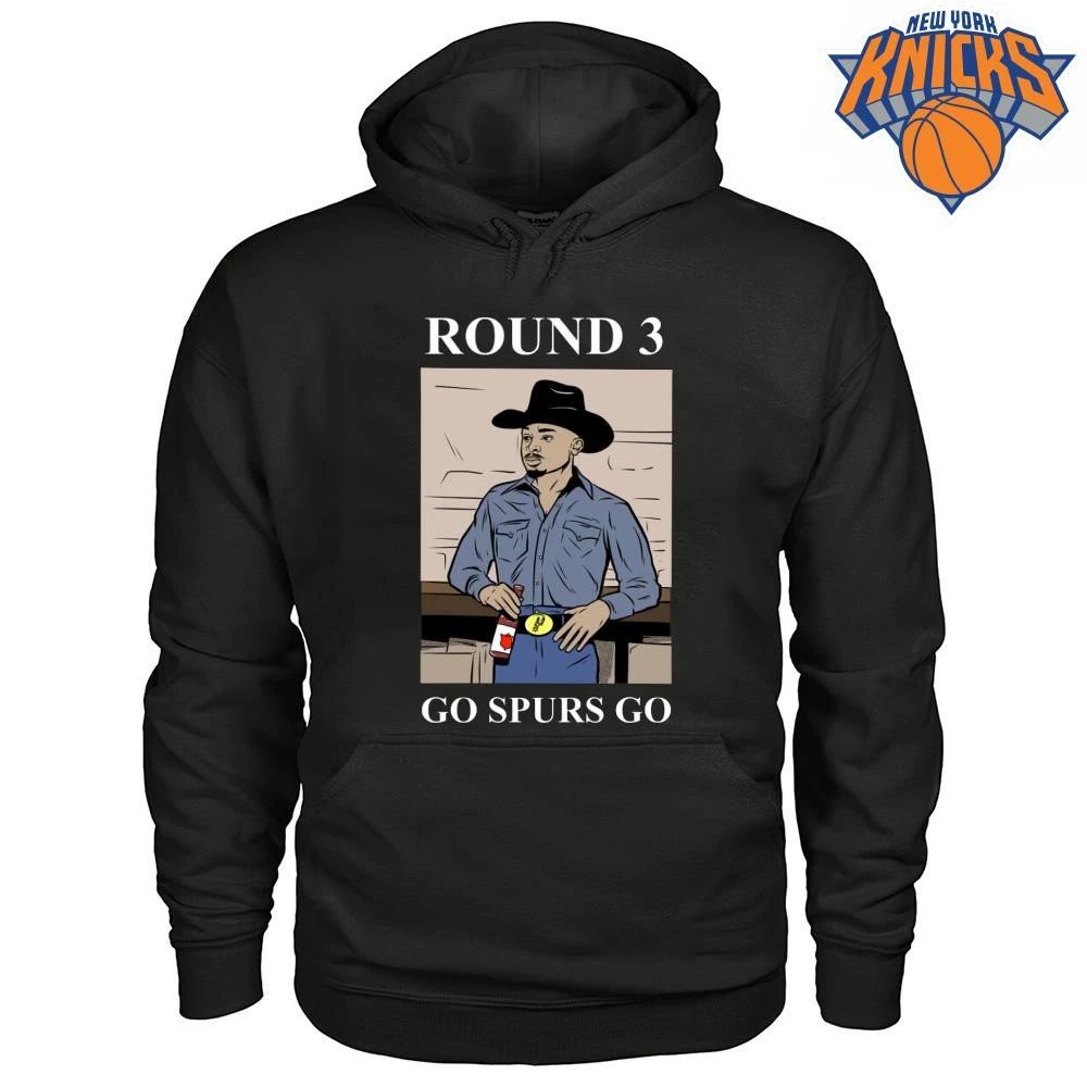 San Antonio Spurs Cowboy Go Spurs Go NBA Finals 2026 Round 3 Shirt